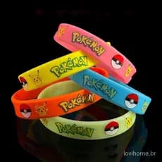 24 pulseiras luminosas de Pokémon, acessórios para meninos e meninas, festa de aniversário