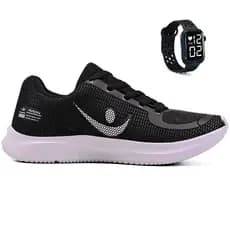 Tenis Masculino + Relogio Esportivo Corrida Treino Croos Fit Musculação Trabalho Barato