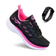 Conjunto de Academia para Mulheres - Tenis Macio e leve + Smart Watch Esportivo Caminhada Corrida