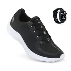 Tenis Masculino + Relogio Esportivo Versatil Academia Corrida Caminhada Super leve e Macio