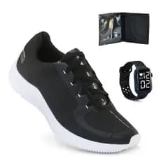 Tenis Masculino + Relogio + Carteira Esportivo Versatil Academia Corrida Caminhada Ultra leve e Macio