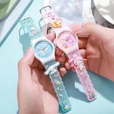 2026 Relógio Infantil De Desenho Animado , Sanrio Com Cola Gotejadora De Quartzo Para Escola Primária