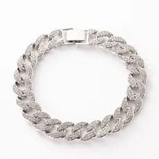 Pulseira De Joias Pequenas , Apresentando Estilo hip-hop Europeu E Americano , Corrente Cubana , Masculina , Elegante Ve