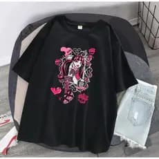 Camiseta Estampada Unissex Personagem Draculaura Monster High 100% Algodão Personalizada Casual