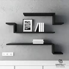 Prateleiras Decorativas Kit 3 peças Modelo Z Fácil Instalação MDF REF0001