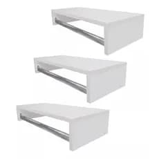 Cabideiro de Parede Arara para Roupas 60 CM Branco Loja Quarto Closet Lavanderia
