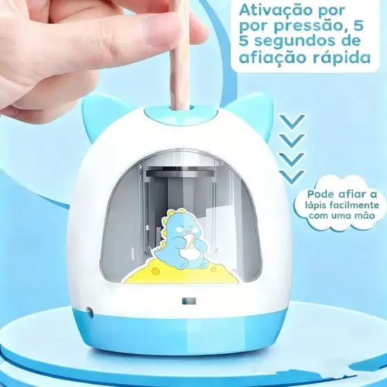 Apontador Eletronico Bichinhos (JBD-E-02) - Ideal para Crianças e Design de Bichinhos Adoráveis
