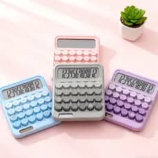 Calculadora Cor Única com Visor Inferior (JJ15) - Ideal para Cálculos Precisos e Design Colorido