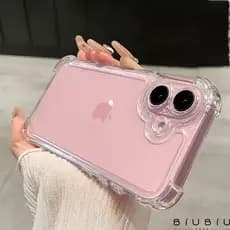 Capa Anti Impacto Transparente para iPhone - Proteção Premium para XR/11/12/13/14/15/16 Pró e Max
