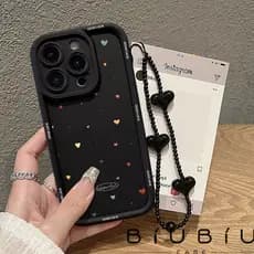 Capinha Capa de Silicone Padrão de coração Anti queda e Macia para iPhone 11 12 13 14 15 16 17 Pro Max 7/8 Plus