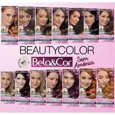 KIT 02 UNIDADES COLORAÇÃO BELA&COR SEM AMÔNIA BEAUTY COLOR