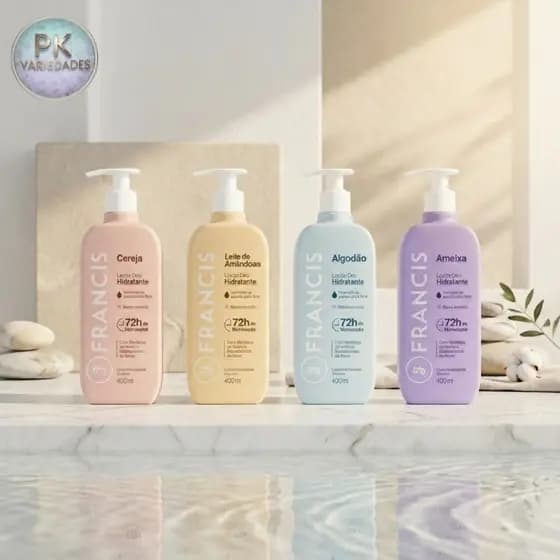 1 OU 2 UNIDADES HIDRATANTE CORPORAL FRANCIS 400ML(VARIADOS)