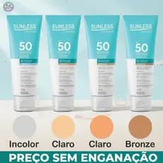 PROTETOR SOLAR FACIAL SUNLESS FPS50 60G (ESCOLHA O SEU)