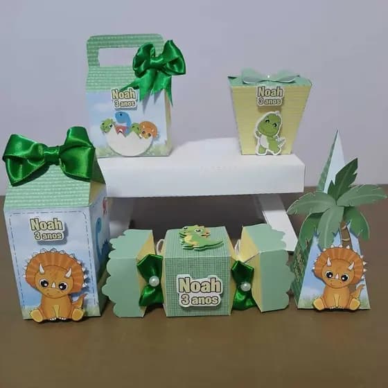 Kit Festa Dinossauro Baby – Caixinhas Personalizadas Dinossauro Baby – Lembrancinhas Personalizada - Papelaria Personali