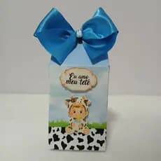 Caixinha Milk Personalizada Eu Amo Meu Tetê - Lembrancinhas Vaquinha - Lembrancinhas Eu Amo Meu Tetê - Mesvessario