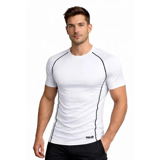 Blusa masculina de compressão justa Camiseta de Compressão Masculina camisa academia camisa termica