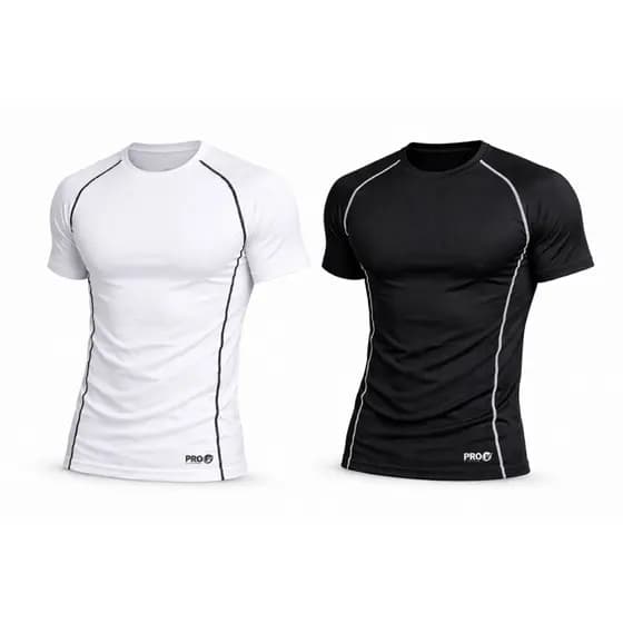 Camiseta Dry Fit Masculina Fitness Compressão Academia Manga Curta Esportiva Modeladora Running