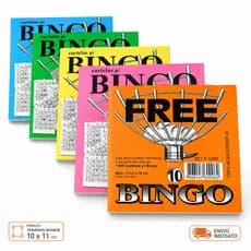 Cartela Para Bingo 500 Cartelas Tamanho Grande 10x11 Bloco 100 Folhas Envio Imediato