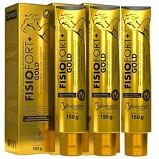 3 Pomadas Fisiofort Gold 150g Bio Instinto - Alívio para desconforto muscular