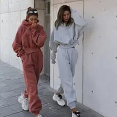 Outono inverno feminino novo estilo Casual moletom terno esportivo