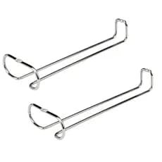 Kit 2 Suportes de Taças Cromado Organizador Armário