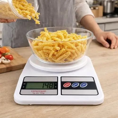 Balança Digital Cozinha 10kg Alta Precisão Receitas Dietas Confeitarias Culinária em geral Oferta!