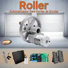Motor Para Porta De Enrolar De Aço Ppa Roller 16m² Cremalheira De Aluminio