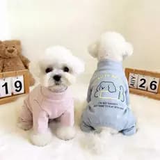 Roupas Aconchegantes De Lã Para Cães E Gatos , 4 Pernas , Roupa De Inverno Elástica Pelúcia , Bichon , Schnauzer , Pomer