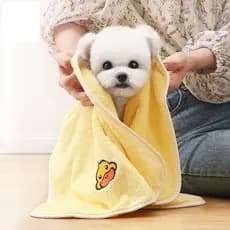 Toalha Para Animais De Estimação Secar Cães-Toalhas Macias E Gatos De Banho Absorventes De Água Secagem De