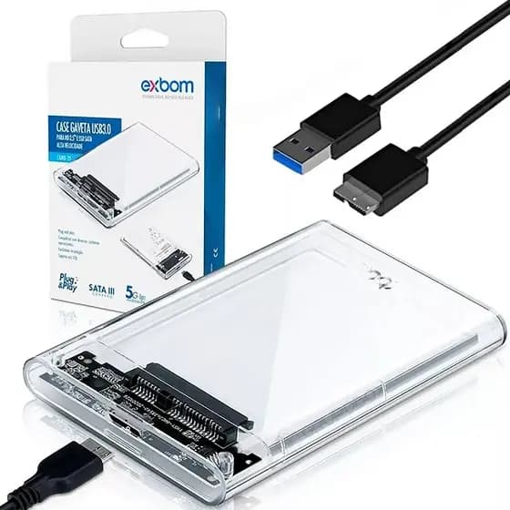 Case Externo PARA HD SSD USB 3.0 para HD 2.5