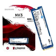 SSD Kingston NV3 500GB M2 2280 NVME PCIe 4.0 5000 MBPS Ultra Rápido