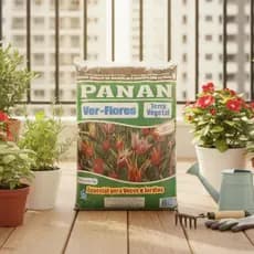 Terra Vegetal Orgânica Adubada pronta para uso PANAN até 10kg