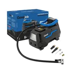 Compressor de Ar Elétrico Portátil Bivolt 110/220V 12V 120W Calibrador 150 PSI Carro Casa GJ-150 Goodlux