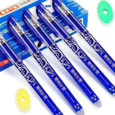 ZUI XUA Caneta Gel Recarregável Apagável De Tinta Azul Recargas Varetas De Agulha 0.5 mm Magica