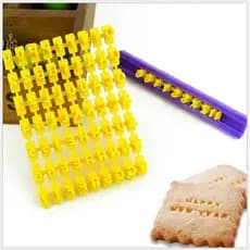 Carimbo Mini Marcador Números Letras Balão Pasta Americana Biscuit Artigos de Cozinha - C3835