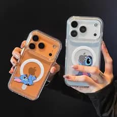 Capa Capinha Para iPhone 17 PRO PROMAX 16 11 12 13 14 15 XS XR Capinha de celular fofa com desenho do Stitch J00047