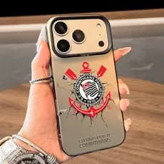 Capa Capinha Para iPhone 17 PRO PROMAX 16 11 12 13 14 15 xs XR com estampa do emblema Corinthians J00406
