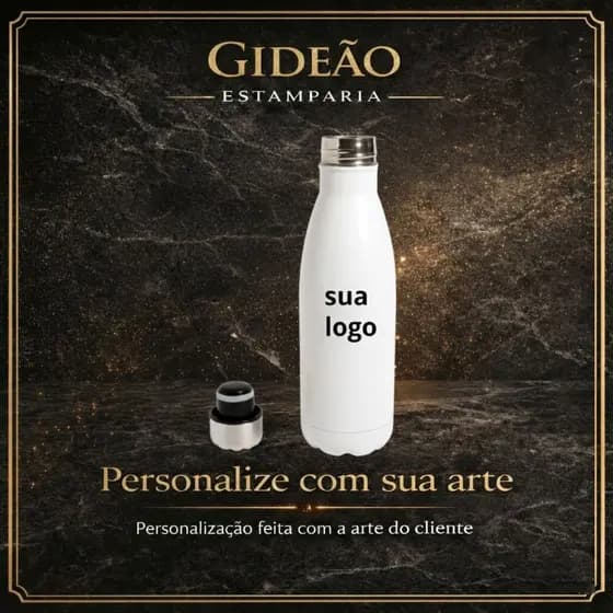 Garrafa personalizada de  Inox 700ml – Temperatura Sempre Ideal