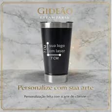 copo térmico personalizado - sua arte em laser - 500ml - inox