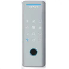 Fechadura Digital Com Biometria e Senha Elsys Tecno 4100 Prata