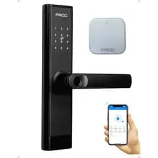 Fechadura Digital Pado FDE-250 WiFi TTLock Senha Tag App Gateway Incluso Porta 30-50mm