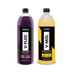 Kit Shampoo Automotivo V-floc 1,5L V-mol 1,5L Vonixx Limpeza Pesada Automotiva