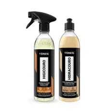 Kit Higicouro + Hidracouro 500ml Vonixx Limpa Hidrata Condiciona Bancos de Couro Automotivos