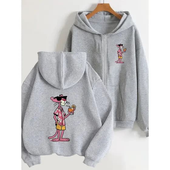 Moletom unissex zíper com capuz e bolso estampado ideal para todas as estacoes