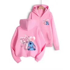 Moletom de ziper com capuz e bolso unissex estampado ideal para o inverno