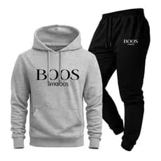 Conjunto Moletom BoosNyk Calça E Blusa de Frio Capuz Bolso Canguru Unissex  Algodão PROMOÇÃO