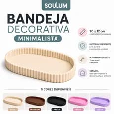 Bandeja Decorativa Minimalista Porta Chave Porta Treco Porta Joias Organizador de Mesa e Banheiro