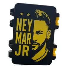 Porta Figurinhas Copa do Mundo Organizador Figurinha Futebol Compacto e Prático Neymar