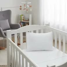 JOGO DE CAMA BERÇO BORDADO POÁ BRANCO