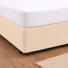 Saia Pra Cama Box Solteiro Casal Queen King Com Elástico Matelado Ultrassônico Tecido Microfibra